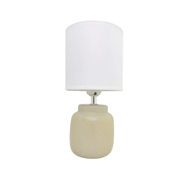 Lámpara De Mesa Noche Elegante De Cerámica Moderna blanco Grande