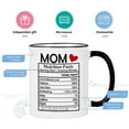 thumbnail image 3 of Gifts for Mom - Mom Nutrition Facts Mugs, Mothers Day Gifts for Mom from Daughter Son, Christmas Gifts, Birthday Gifts, Modwnfy White 11 fl oz Coffee Mugs Ceramic Mug Tea Cup, 3 of 9