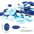 thumbnail image 2 of 240 pétalos de rosa de seda artificiales para decorar bodas, fiestas y el hogar (colores azules mezclados)., 2 of 7