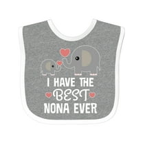 Inktastic Best Nona Ever Grandchild Boys or Girls Baby Bib