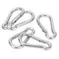 thumbnail image 3 of Spring Snap Hook, 40mm Carabiner Clip  Stainless Steel  For Outdoor For Camping, 3 of 8