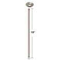 thumbnail image 6 of Westbrass D3619A-07 1/2" IPS x 19" Round Ceiling Mount Shower Arm with Flange, Satin Nickel, 6 of 8