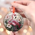 thumbnail image 4 of Ornament Window Hanging, Flamingo Flower Sun Catchers Diamond Glass Panel Hangings Pink Suncatcher Decor for Birthday for Women, Men, Wife, Aunt, and Mom, 2025, Holiday, 4 of 5