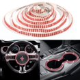 thumbnail image 3 of Tnobhg 1 Roll Rhinestones Strip Shine Self-Adhesive Car Interior Exterior Decorative Strip DIY Jewelry Accessories, 3 of 7