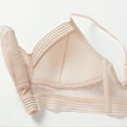 thumbnail image 6 of Women Sexy Lace Bralettes V Neck Wirefree Bra Mesh Lingerie Brassiere Low Back Underwear, 6 of 7