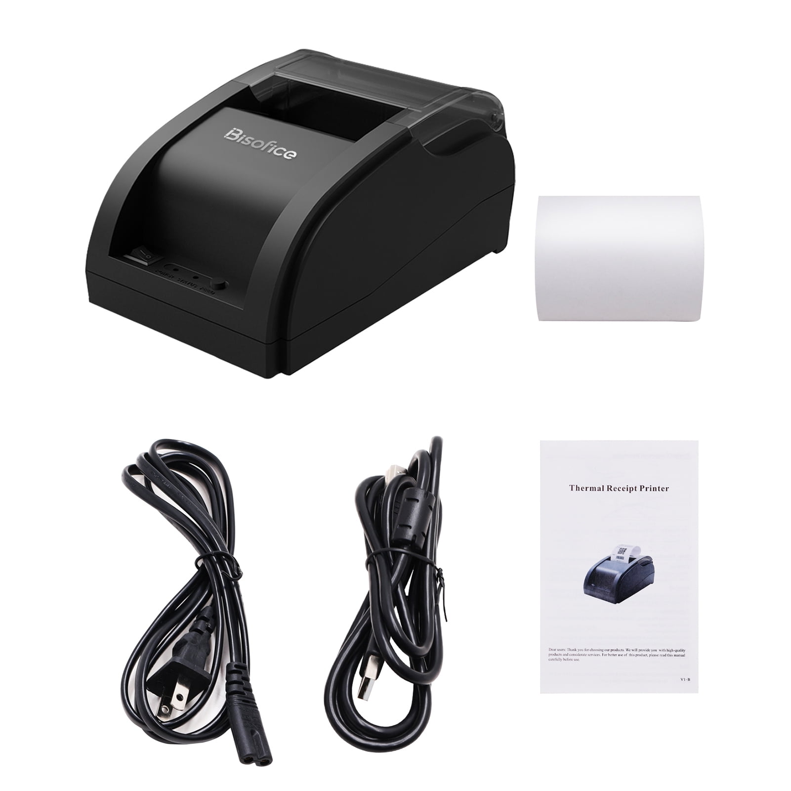 Label printer,Support Esc Command Printer Wired Printer Usb With 1 Receipt Printer Wired Command Compatible With 1 Roll Paper Roll Paper Support Compatible With Windows With Windows Android