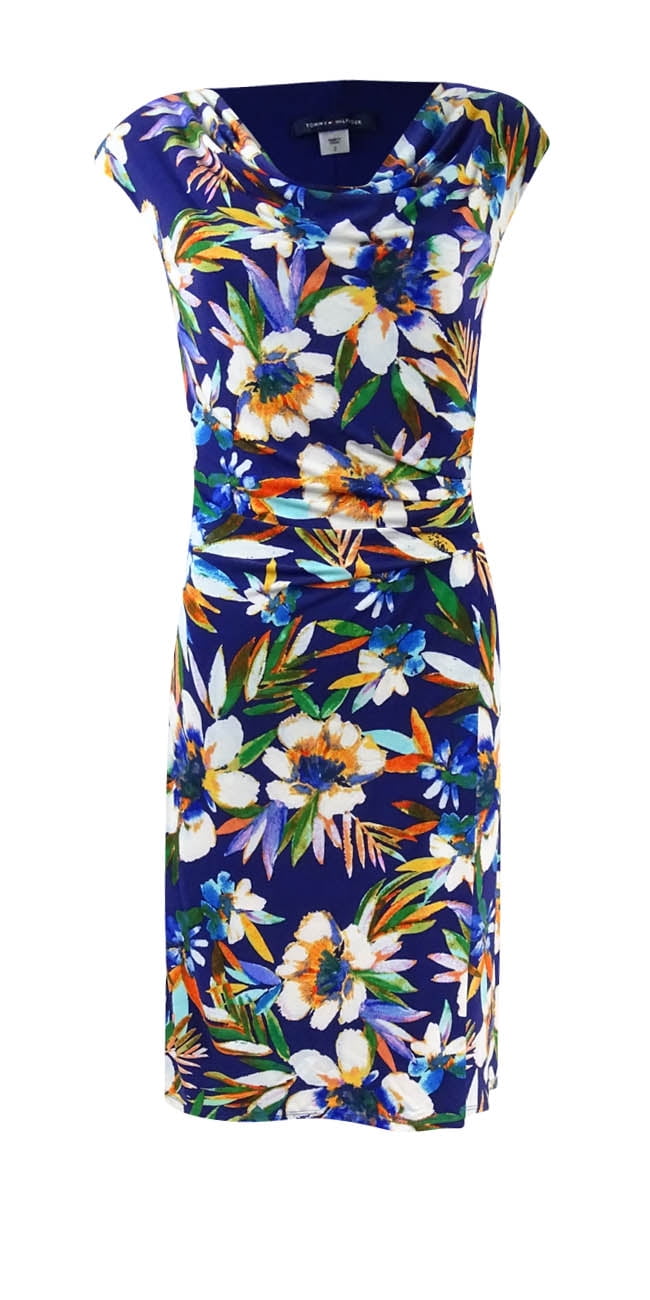 tommy hilfiger yellow floral dress