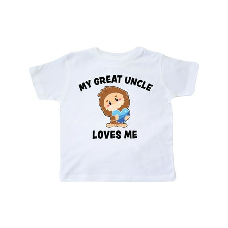 

Inktastic Cute Bigfoot My Great Uncle Loves Me Gift Toddler Boy Girl T-Shirt