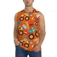 thumbnail image 2 of Goofa Monster Truck Printed Men's Sleeveless T-Shirt - Athletic Gym Workout Tank Top for Men - Moisture-Wicking, UPF 30+ Quick-Dry Muscle Tee-Small, 2 of 8