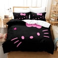 thumbnail image 2 of Sanrio Duvet Cover Set Hello Kitty Bedding Set Cartoon Anime Hello Kitty Quilt Cover Pillowcase Bed Set Twin Full Queen Size, 2 of 13