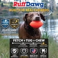 thumbnail image 2 of Ruff Dawg Indestructible Football XL 6” Green – Heavy-Duty Solid Rubber Dog Fetch Toy for Dogs 40 lbs & Up – Floats & Crazy Bounce – Made in USA, 2 of 7