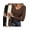 Black/Beige/Brown, variant on Ekouaer Womens 3 Pack Long Sleeve Shirts V Neck Ribbed Slim Fit Basic Tops Thermal Undershirts Casual Tee