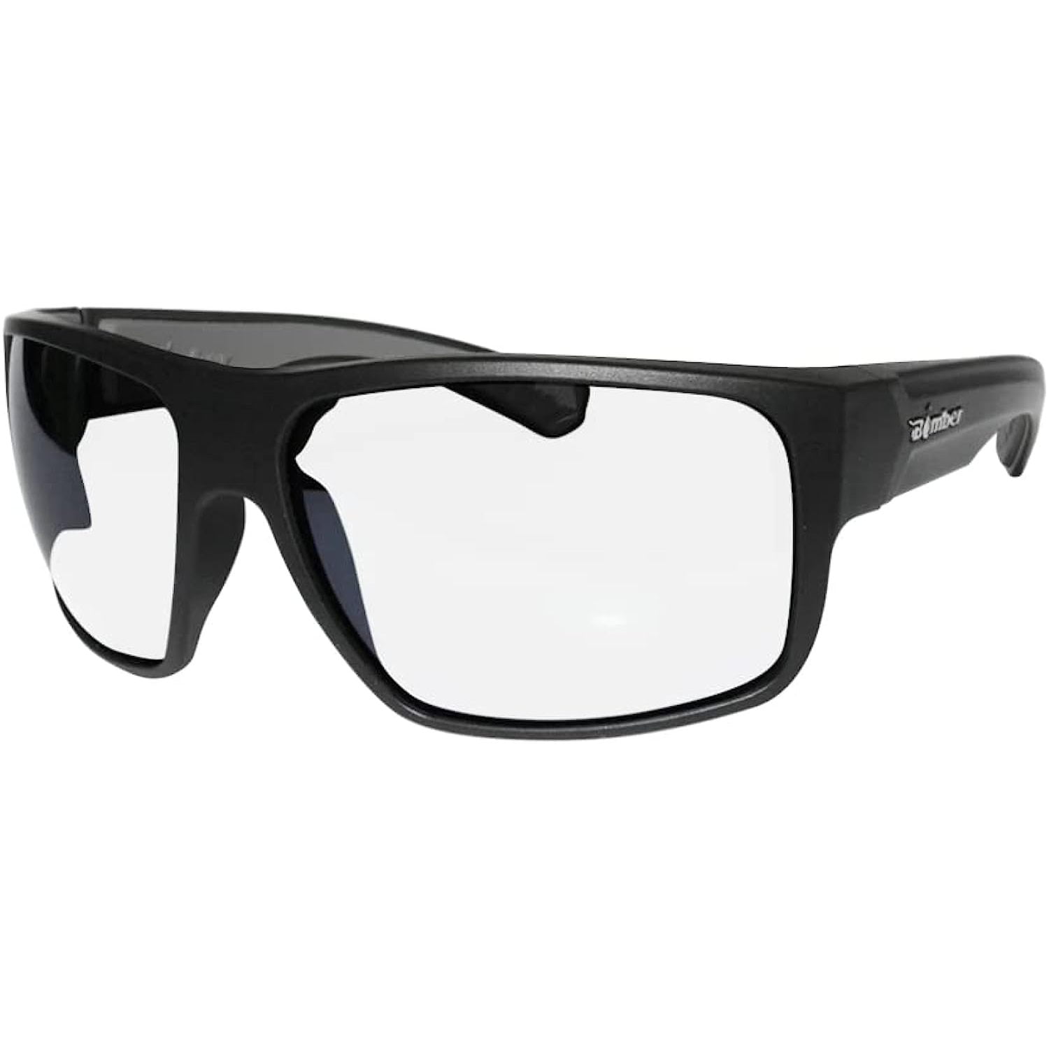 Bomber Safety Glasses for Men, Matte Black frame with Clear Safety Lens