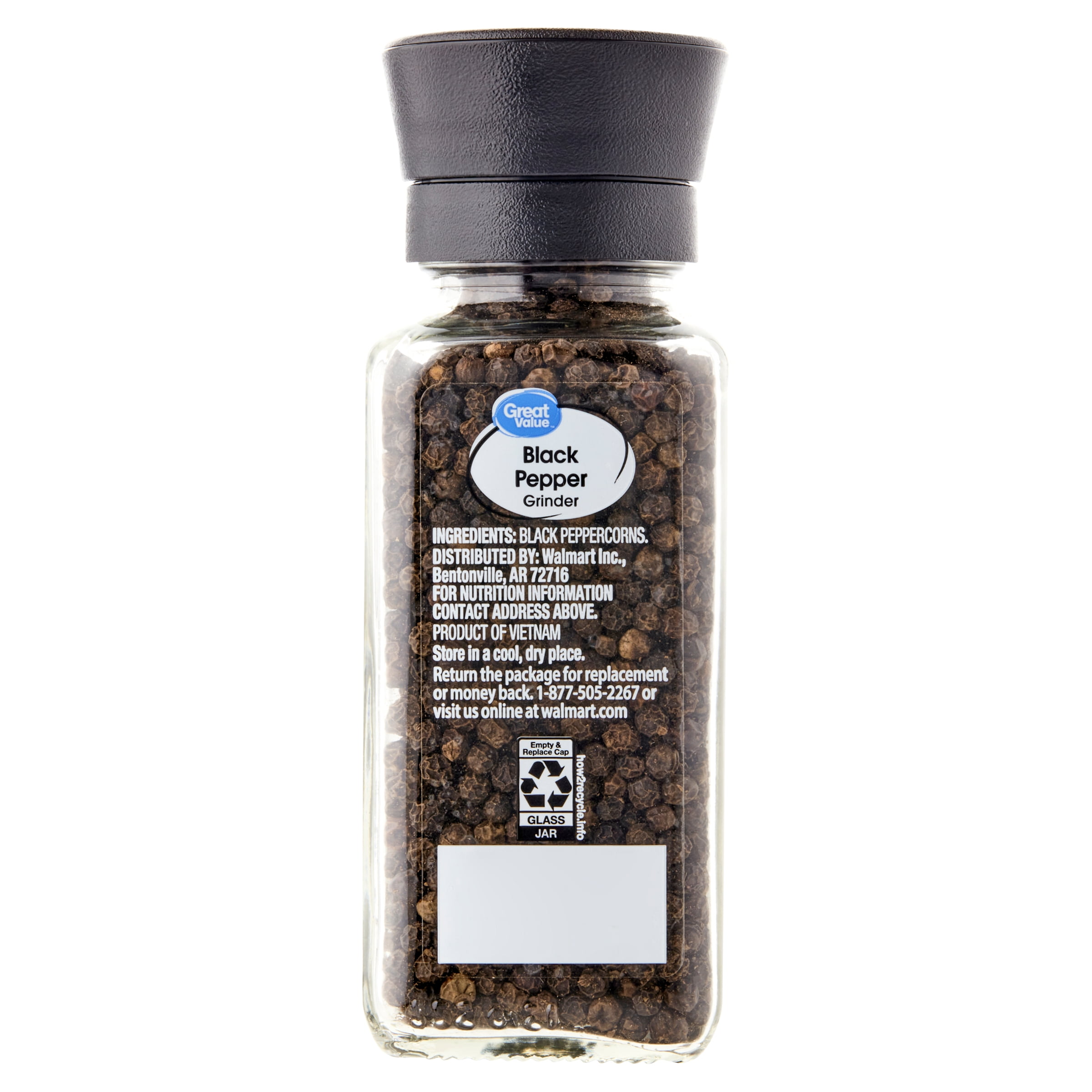 Great Value Table Grind Black Pepper, 18 oz - DroneUp Delivery