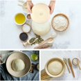thumbnail image 4 of nipocaio Semlos Round Proofing Basket, 10" Bread Proofing Basket, Bread Proofing Basket, Banneton Baking Baskets with Linen Liner, Dough Scraper for Sourdough Baking, 4 of 5
