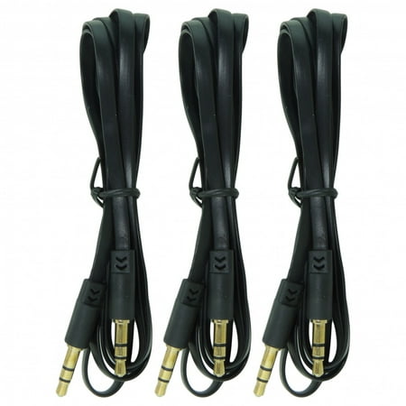 Ipod Car Stereo Installation - Car Audio Stereo Aux Cord 3.5mm Cable for Apple iPod Iphone Samsung & PC, 3-Pack