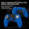 thumbnail image 2 of PlayVital Guardian Edition Anti-Slip Ergonomic Silicone Cover Case for ps5 Edge Controller, Soft Rubber Protector Skin for ps5 Edge Wireless Controller with Thumb Grip Caps - Blue, 2 of 9