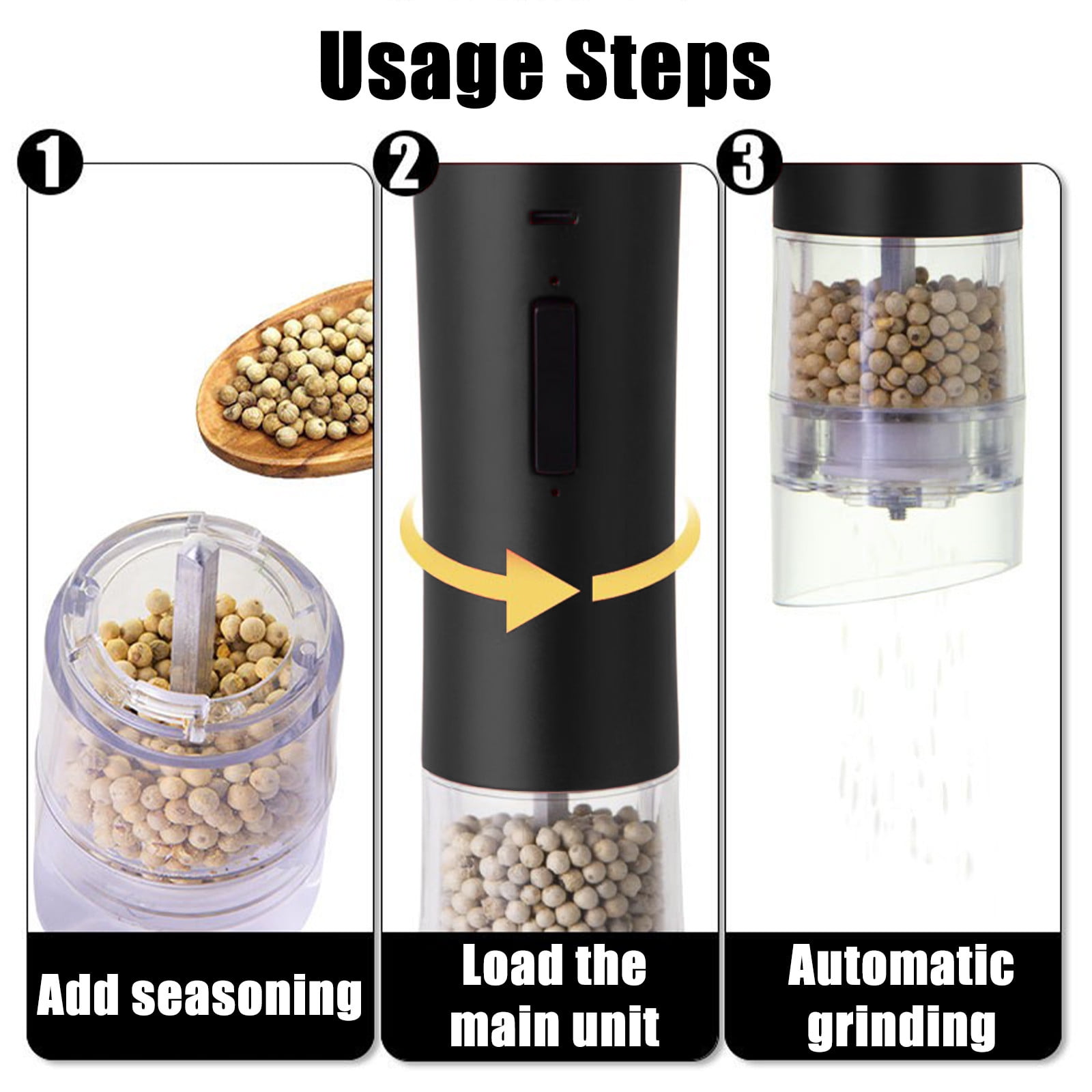 dfutuy Pepper Grinder Grinder Multifunctional Home and Outdoor Portable Grinding Machine 2025 Sale
