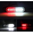 thumbnail image 2 of LINLIN LED Car Strobe Lights, 10 LEDEmergency Strobe LightsU niversal Surface Mount White /Red Emergency Warning Hazard Flashing Strobe Light Bar for Off Road Vehicle, ATVs, Truck, 2 of 9