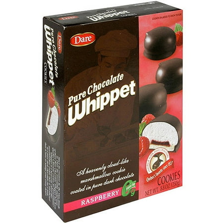 - Dare Pure Chocolate Whippet Raspberry Cookies, 8.8 oz (Pack of 12)