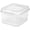 1.5 Cubic Feet, variant on 18-Pack FlipTop Stackable Rectangular Storage Bin with Hinging Lid, Clear