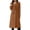 Camel Color, variant on Women'S Classic Notched Lapel Double-Breasted Warm Pea Coat Overcoat with Pockets Blue XL