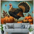 thumbnail image 4 of BCIIG Thanksgiving Pumpkin Harvest Tapestry for Bedroom, Chicken Fruits Tapestries Home Decor Wall Hanging Blanket for Living Room Dorm, 4 of 6
