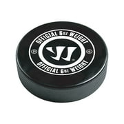 Warrior Official Ice Hockey Puck - 6oz - Black Rubber