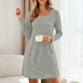 thumbnail image 6 of Sheghy Fall Long Sleeve Relaxed Flowy Maxi Long Dresses for Women Gray, 6 of 7
