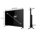 thumbnail image 4 of AOC Televisor LED 58 Pulgadas 4K UHD LED, Roku TV Integrado, Dolby Audio, Wi-Fi, HDMI, USB, Apple AirPlay, 4 of 10