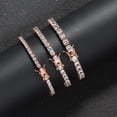 thumbnail image 3 of Pulsera de tenis de 3 mm, 4 mm y 5 mm, joyería de hip hop europea y americana, pulsera de circonita de una sola fila con microincrustaciones de cobre, 3 of 5