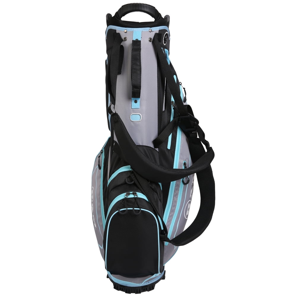 Ram Golf Ladies FX Lightweight Golf Stand Carry Bag, Grey/Black/Sky Blue