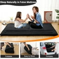 thumbnail image 3 of Accreate Futon Mattress, Foldable Sleeping Mattress, Roll Up Floor Bed Mattress for Easy Storage, Tatami Mat Japanese Floor Bed for Dorm Camping, 3 of 7