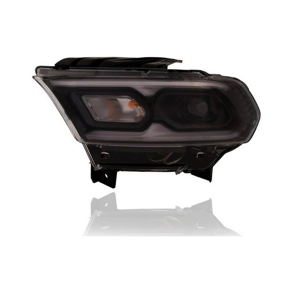 Headlight Assembly - Compatible/Replacement for '21-22 Dodge Durango - LED, Standard Type Black - Left Hand - Driver - 68433779AF