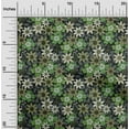thumbnail image 2 of oneOone Coton Popeline Sergé Vert Tissu Floral Rétro Tissu Imprimé par la Cour 56 Pouces de Large, 2 of 5