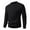 Black, variant on Men's Textured Knit Crew Neck Sweater Long Sleeve Solid Casual Pullover Top