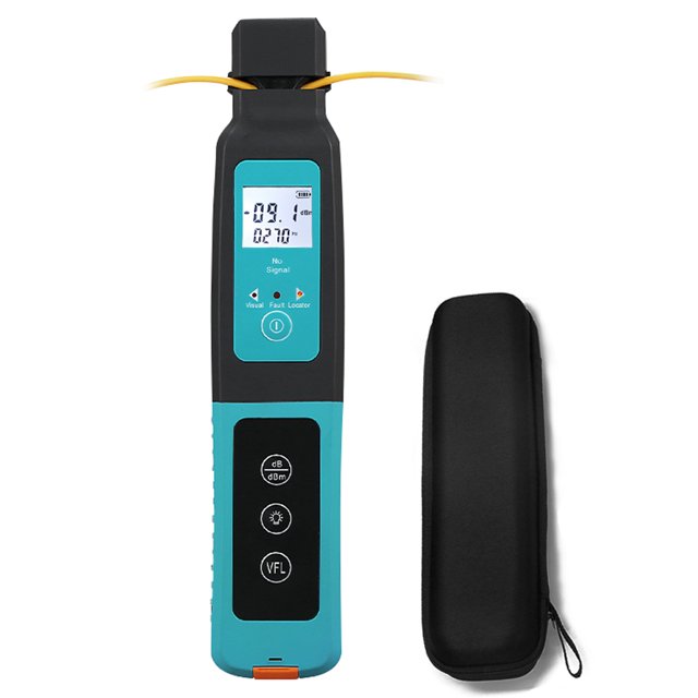 Zootealy Fiber Optic Identifier with 10mw Red Light Source, 3 Signal Frequencies, LED Light, 4in1 Universal Fixture, AA Battery Powered - AUA-40 Optical Fiber Recognition Device