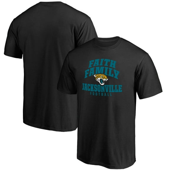 Men's Black Jacksonville Jaguars Faith Family T-Shirt