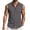 Dark Gray, variant on Men's Cotton Linen Sleeveless Shirt Casual Button down Vest Top with Pocket Lightweight Breathable Summer Shirts Vacation Beach Tank Top Beige Size: S