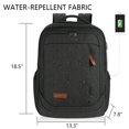 thumbnail image 3 of Mochila para portátil KROSER Large con puerto USB de 17,3", repelente al agua, 3 of 7
