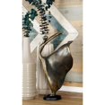 thumbnail image 2 of 7" x 13" Brass Polystone Dancer Sculpture, by DecMode, 2 of 9