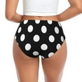 thumbnail image 3 of Womens Underwear - Black and White Polka Dot No Show Seamless Underwear for Women, Stretch Women's Panties, Hipster Soft Comfort Ladies Panties Bikini Underwear Briefs, 3 of 6