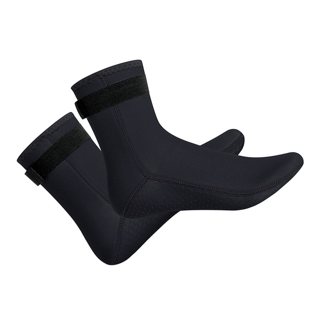 destyer 1 Paire Neoprene Plongee Chaussette Scratchproof Respirant Doux Type Autocollant de Remplacement de Couleur Unie Chaussettes de Natation