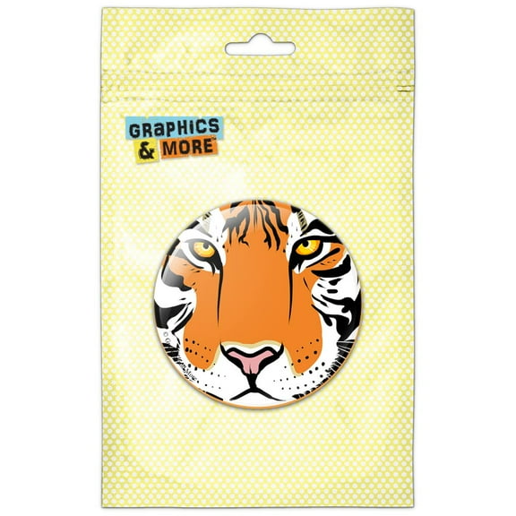 Tiger Face Safari Pinback Button Pin Badge