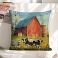 thumbnail image 6 of cows Linen toss pillowcase decoration pillowcase gifting preferred 24x24 inch cushion cover sofa pillowcase sofa bedroom living room car, 6 of 8