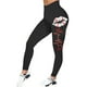thumbnail image 1 of Gibobby Leggings con Forro Polar para Mujer Pantalones de entrenamiento para mujer, cómodos, informales, con estampado de béisbol(Negro,CH), 1 of 4