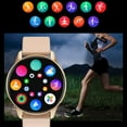 thumbnail image 4 of Taicans Bluetooth Smart Watch,Full Touchscreen Fitness Tracker,Make/Answer Calls,Fitness Tracker Watch with Multiple Sports Modes,Camera,Music Function(Gold), 4 of 9