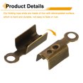 thumbnail image 4 of 600 Pcs Fold Over Cord Ends, 10.2x2.5mm Ribbon Crimp Ends Cap, Clasp Tips for Leather Craft Making Diy (Bronze), 4 of 6