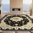 thumbnail image 2 of Design&I 4'x6' Washable Area Rug Long Hallway Vintage Boho Scroll Entryway Hallways Shower Cushioned for Home Office, Under Desk, Snag-Free Skid-Resistant Medium, 2 of 7