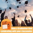 thumbnail image 3 of Orange Glitter Graduation Invitation Card for Graduate, Orange Glitter Graduation Party Invites, 30 Cards & 30 Envelopes, 4x6 Inches, Double-Sided, 3 of 7